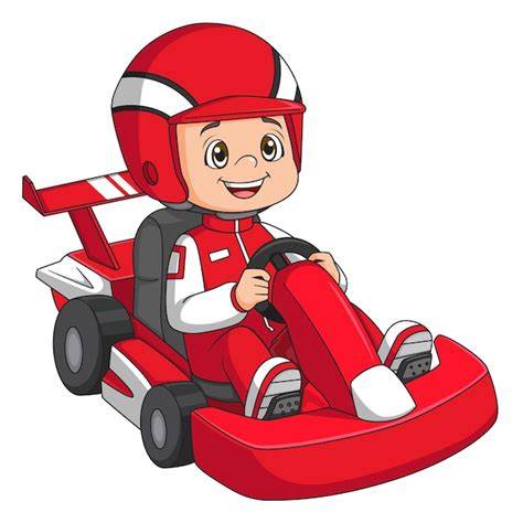 foto temática de un niño de 11 años conduciendo un kart BERG XL en un camino asfaltado