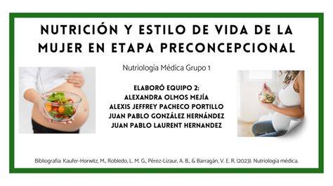 Esquema: los pilares de la salud preconcepcional (dieta, suplementación y control de peso).
