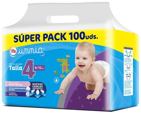 Foto de pañales IFA UNNIA talla 4 en un supermercado