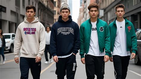 Foto de un adolescente vistiendo ropa de moda y accesorios