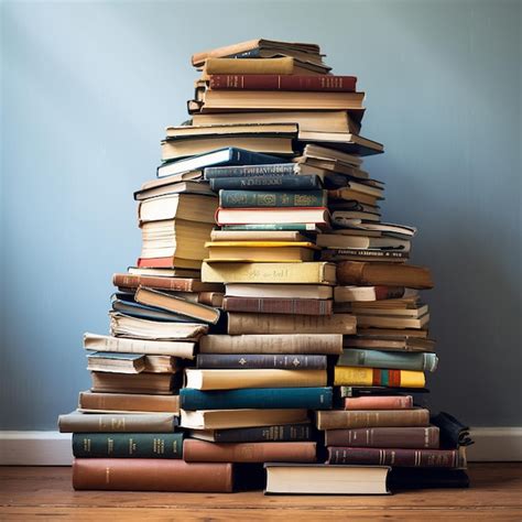 Foto de una pila de libros interesantes para adolescentes