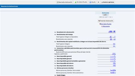 Captura de pantalla: Ubicación de las casillas 0611-0613 en el borrador de la declaración de la renta.