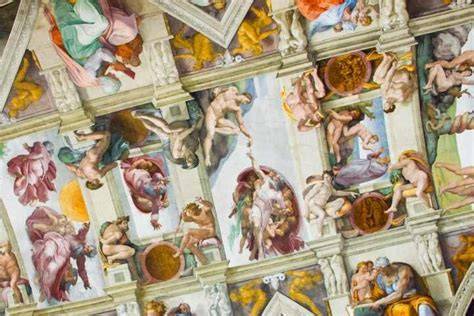 Detalle de la Creación de Adán de Miguel Ángel en la Capilla Sixtina