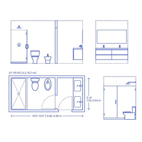 Esquema de un baño público con estaciones de cambio de pañales separadas para hombres y mujeres