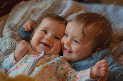 foto de bebés mellizos niño y niña sonriendo
