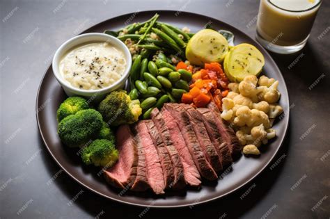 Plato de comida saludable con verduras y proteínas