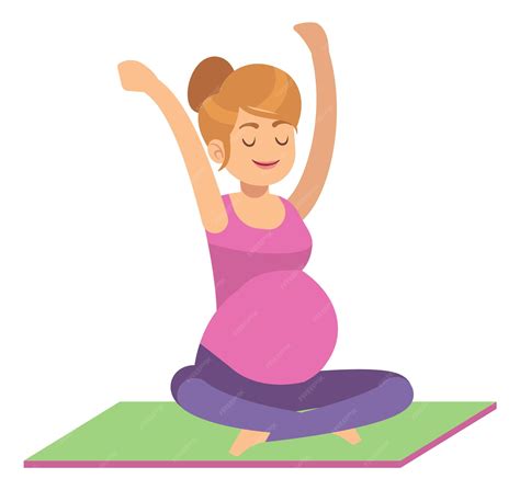 Mujer embarazada haciendo una postura de yoga suave