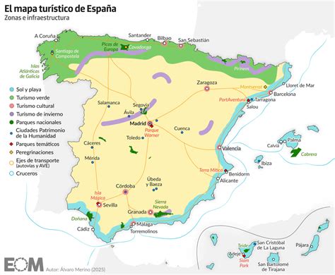 Mapa interactivo de España destacando las zonas con mayor oferta de turismo familiar en Semana Santa