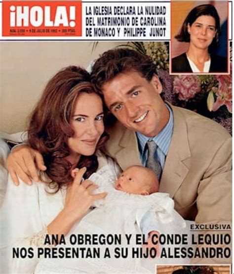 Ana Obregón junto a Alessandro Lequio y su hijo Aless