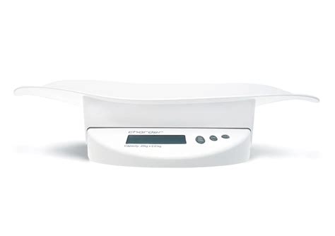 Báscula digital para bebés con un recién nacido