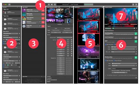 Interfaz de mimoLive mostrando la opción de 