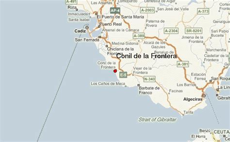 mapa de la zona de Conil y alrededores