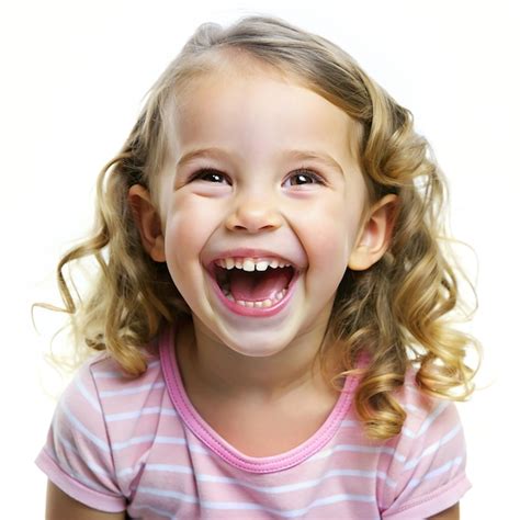Niña feliz sonriendo, foto temática