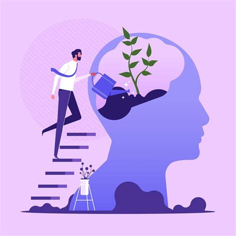 Ilustración conceptual de crecimiento personal