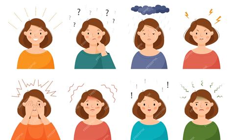 Ilustración de una mujer experimentando diversas emociones como tristeza, culpa y confusión