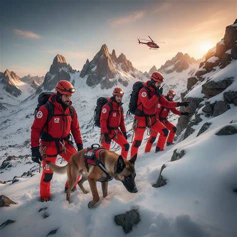 Imagen de equipos de búsqueda y rescate (Guardia Civil, voluntarios) trabajando en entornos montañosos o costeros
