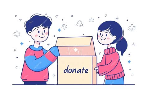 Ilustración de un niño entregando una caja de chupetes a un bebé