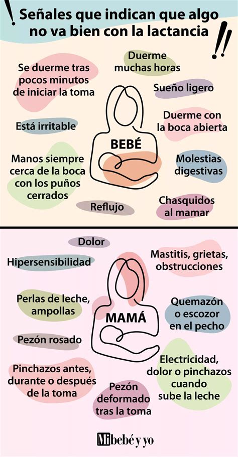 Esquema de problemas comunes en la lactancia