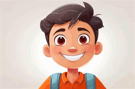 Ilustración de un niño nepalí sonriente en un entorno humilde.