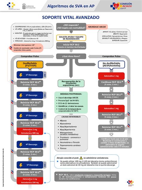 Diagrama del algoritmo de SVA Pediátrico