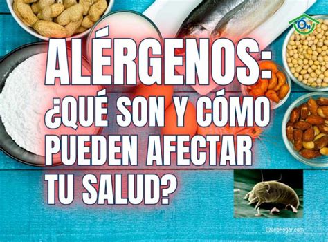 Ilustración de alérgenos comunes (polen, ácaros, pelo de mascota)