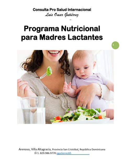 dieta equilibrada para madres lactantes