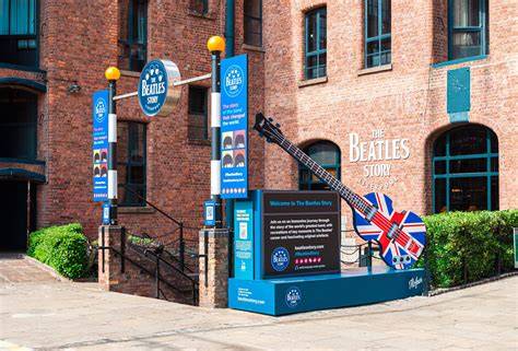 Interior del museo The Beatles Story en Albert Dock