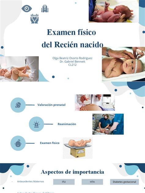 Infografía: Puntos clave del examen físico del recién nacido