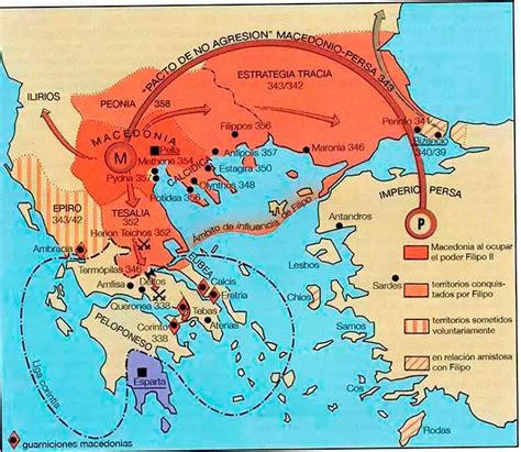 Mapa de la Antigua Macedonia y sus vecinos