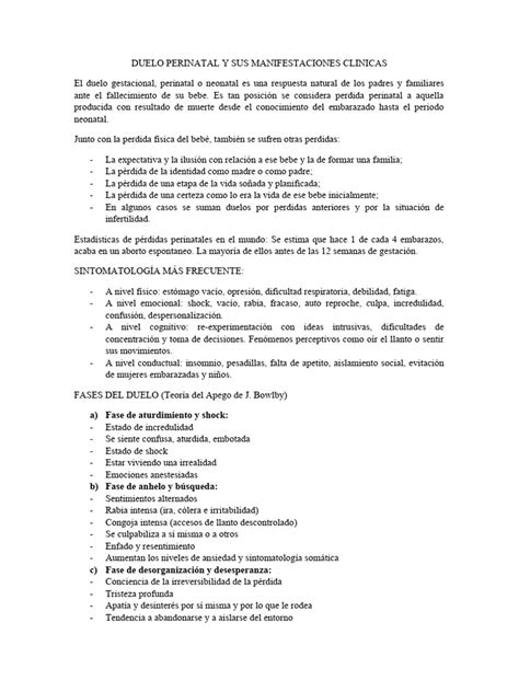 Infografía sobre los procedimientos hospitalarios inadecuados y sus consecuencias en el duelo perinatal