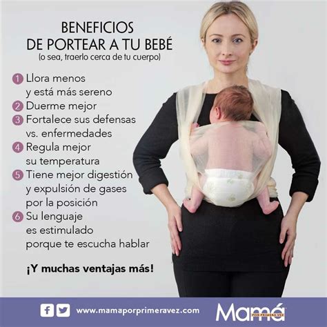 Infografía: Beneficios de la posición M en el porteo para el desarrollo de la cadera
