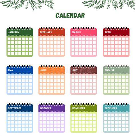 Ilustración de un calendario anual con fechas destacadas de K-Pop