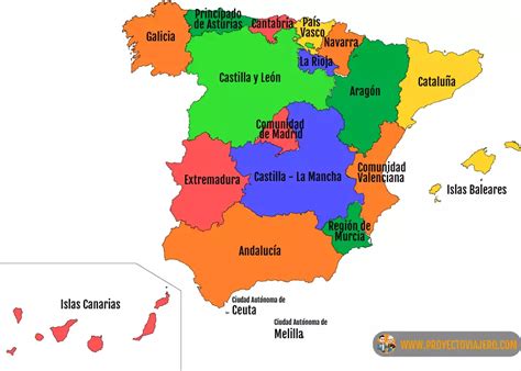 Mapa de España destacando las comunidades autónomas con sus festividades autonómicas más representativas.