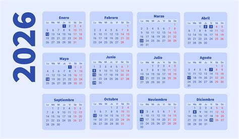 Calendario visual del primer trimestre de 2026, resaltando los días festivos nacionales y autonómicos más relevantes.