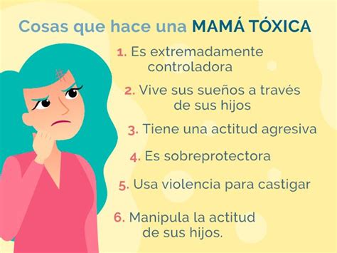 Gráfico con ejemplos de frases de madres tóxicas