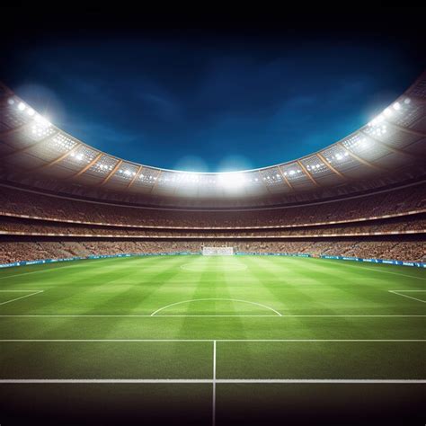 Campo de fútbol iluminado al atardecer, simbolizando la trascendencia del deporte