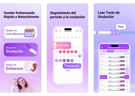 Captura de pantalla de la interfaz de Flo mostrando la predicción de ovulación