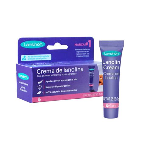 Imagen de una madre aplicando crema de lanolina en el pezón