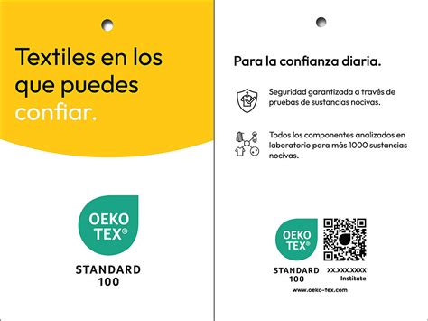Etiqueta de certificación OEKO-TEX en ropa de bebé de algodón