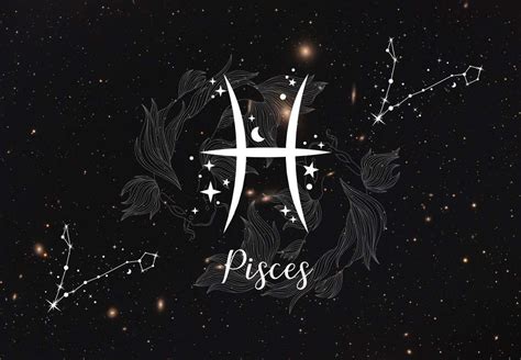 Ilustración astrológica del signo Piscis