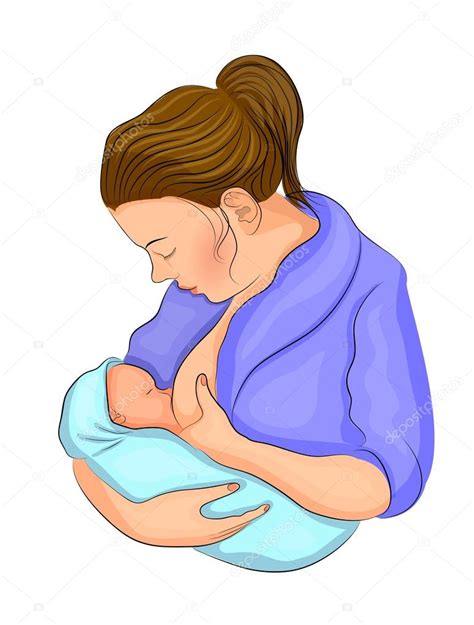 Imagen de una madre amamantando a su bebé