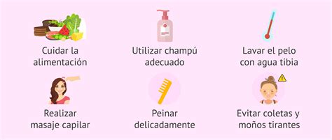 Infografía sobre consejos para el cuidado del cabello postparto