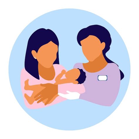 Profesional de la salud brindando apoyo a una madre lactante