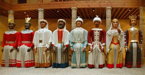 Ilustración histórica de los Gigantes de Pamplona en el siglo XIX