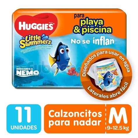 infografía de las diferentes líneas de pañales Huggies (Little Swimmers, Pull-ups, Drynites)