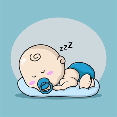 ilustracion de un bebe durmiendo placidamente