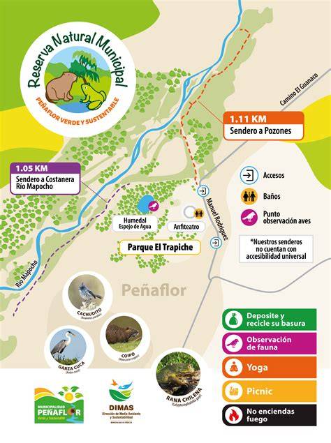 Mapa de la zona de Peñaflor destacando la ubicación de Villa Los Mellizos y sus alrededores turísticos