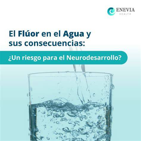 Infografía explicativa sobre la importancia del fluoruro en el agua y sus niveles