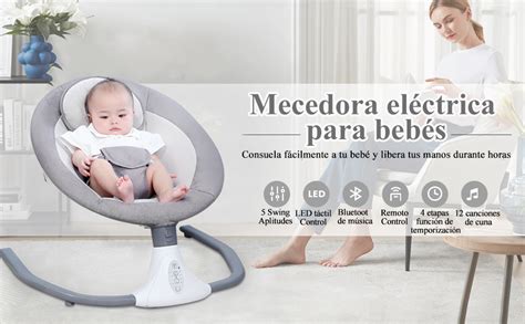 Esquema comparativo entre las funciones de una hamaca minimalista y una mecedora eléctrica con balanceo automático