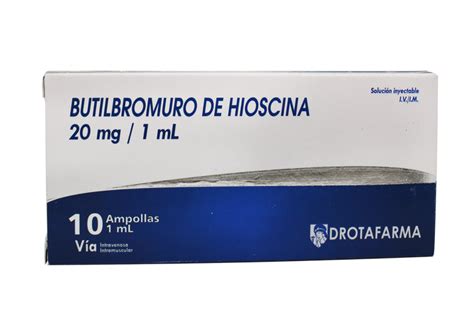 Esquema de acción farmacológica: el butilbromuro de hioscina relaja la musculatura lisa, mientras que el metamizol actúa sobre el sistema nervioso para bloquear la señal de dolor severo.